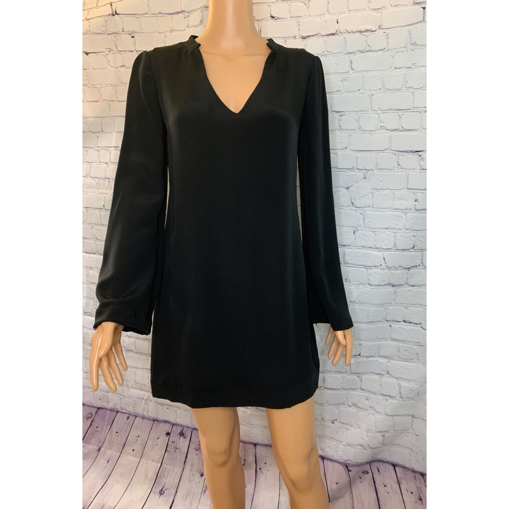 Elizabeth & James 100% Silk Black Dress size 4 cocktail